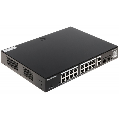 20 prievadų komutatorius Ruijie Reyee RG-ES220GS-P (Valdomas, 24 x PoE+) 20 prievadų komutatorius Ruijie Reyee RG-ES220GS-P (Valdomas, 24 x PoE+)