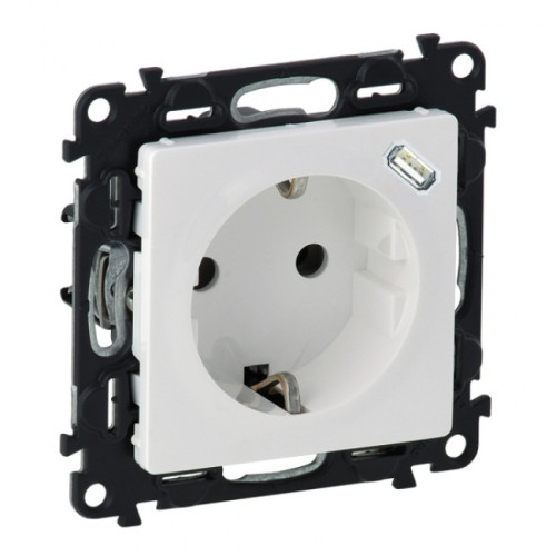 Kištukinis lizdas su USB-C įkrovimo lizdu Valena Life Legrand 753135 Kištukinis lizdas su USB-C įkrovimo lizdu Valena Life Legrand 753135