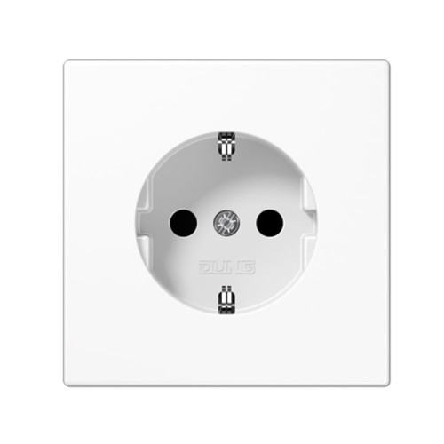 Kištukinis lizdas su įžeminimu JUNG LS1520ww (baltas, 16A/250V) Kištukinis lizdas su įžeminimu JUNG LS1520ww (baltas, 16A/250V)