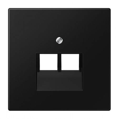 Kompiuterinio lizdo apdaila JUNG LS969-2UASWM (juoda, matinė, 2xRJ45) Kompiuterinio lizdo apdaila JUNG LS969-2UASWM (juoda, matinė, 2xRJ45)