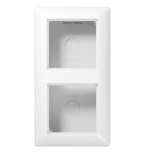 Dviguba virštinkinė dėžutė JUNG AS AS582AWW (balta) Dviguba virštinkinė dėžutė JUNG AS AS582AWW (balta)