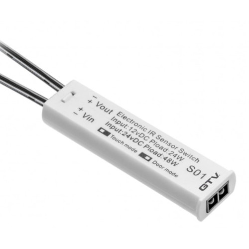 Bekontaktis jungiklis LED juostoms GTV AE-WBBUNI-10DIM (baltas, 12V)