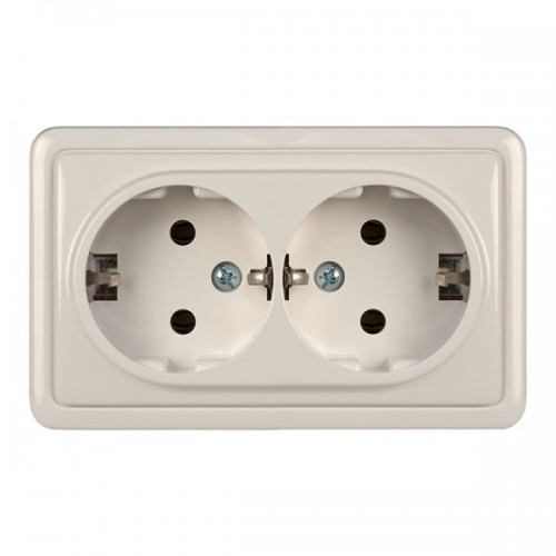 Virštinkinis kištukinis lizdas su įžeminimu Vilma RP16-021 SL+V (balta) Virštinkinis kištukinis lizdas su įžeminimu Vilma RP16-021 SL+V (balta)