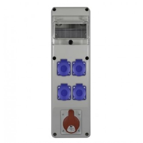 PawBol R-BOX B.SLIM-6S-28-S plastikinis skydelis su lizdais (4x16A/230V, 1x5P16A) PawBol R-BOX B.SLIM-6S-28-S plastikinis skydelis su lizdais (4x16A/230V, 1x5P16A)