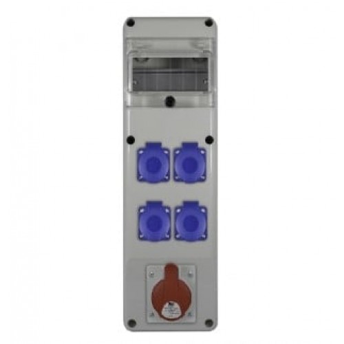 PawBol R-BOX B.SLIM-6S-28-S plastikinis skydelis su lizdais (4x16A/230V, 1x5P16A) PawBol R-BOX B.SLIM-6S-28-S plastikinis skydelis su lizdais (4x16A/230V, 1x5P16A)
