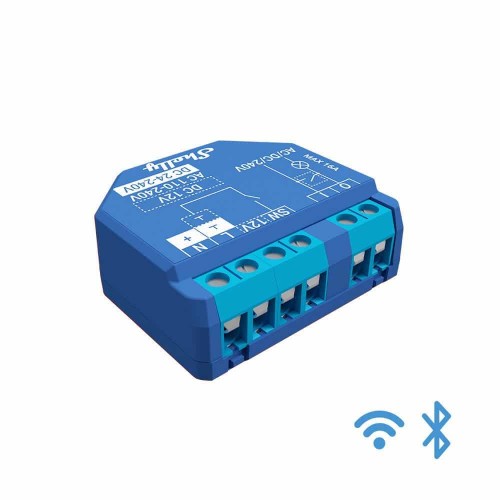 Wi-Fi valdomas rėlinis jungiklis Shelly Plus 1 (1 kanalo, 16A, 110-240 VAC, 24-48 VDC, 12 VDC) Wi-Fi valdomas rėlinis jungiklis Shelly Plus 1 (1 kanalo, 16A, 110-240 VAC, 24-48 VDC, 12 VDC)