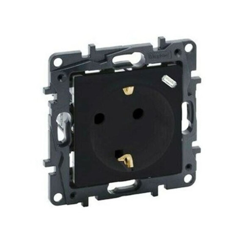 Kištukinis lizdas su įžeminimu ir USB-C įkroviklio lizdu Niloe step Legrand 864527 (juodas) Kištukinis lizdas su įžeminimu ir USB-C įkroviklio lizdu Niloe step Legrand 864527 (juodas)