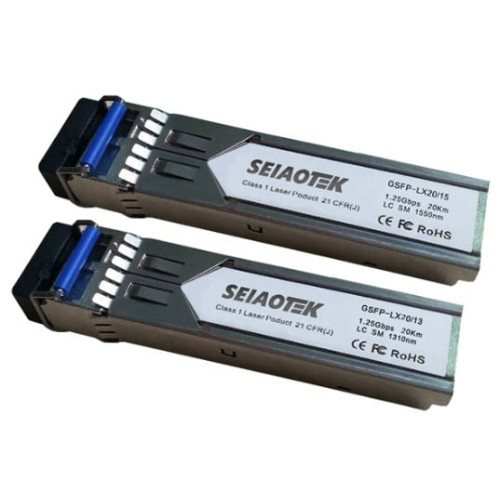 Optinis Integruojamas keitiklis SFP BiDi GSFP-SC20/13 (1.25Gbps, Single mode, TX1310nm, SC, 20km)