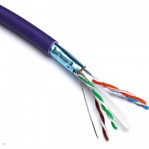 Kabelis ryšio Excel 190-076 Cat6 F/UTP (LZSH, B2CA, violetinis, ritė 305m.) Kabelis ryšio Excel 190-076 Cat6 F/UTP (LZSH, B2CA, violetinis, ritė 305m.)