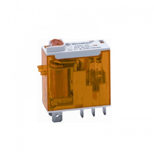 Relė 2 grupės 46 serijos Finder 466180240054 (24VDC, 16A/250VAC)