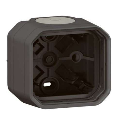 Virštinkinė dėžutė 1 vt. Plexo Legrand 069601L (antracitas) Virštinkinė dėžutė 1 vt. Plexo Legrand 069601L (antracitas)