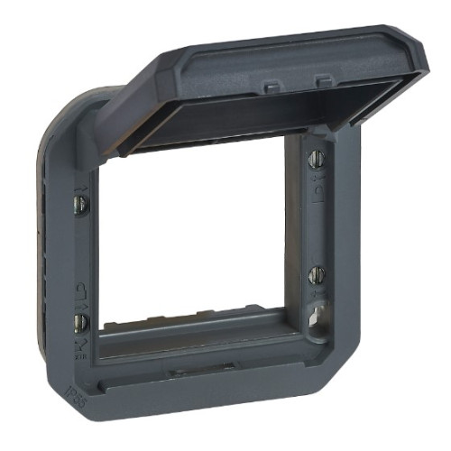 Virštinkinis 1 v. rėmelis su dangteliu PLEXO Legrand 069830L (antracito spalva)