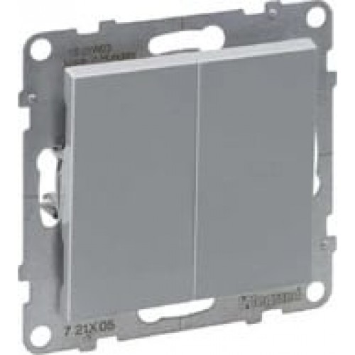 2 kl. mygtukas aliuminis SUNO Legrand 721317 2 kl. mygtukas aliuminis SUNO Legrand 721317
