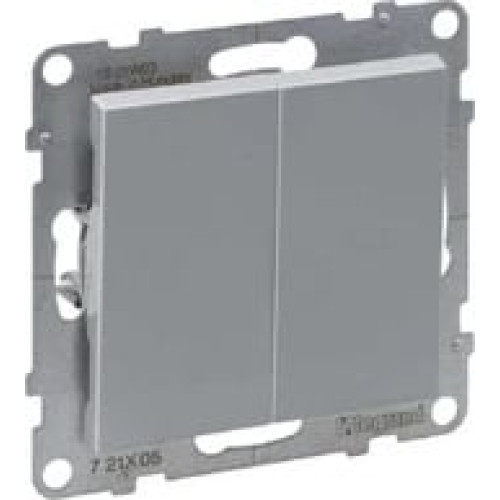 2 kl. mygtukas aliuminis SUNO Legrand 721317