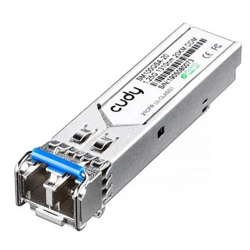 Optinis integruojamas keitiklis SFP Cudy SM100GMA-05 (850nm, 1250Mbit, 550m) Optinis integruojamas keitiklis SFP Cudy SM100GMA-05 (850nm, 1250Mbit, 550m)