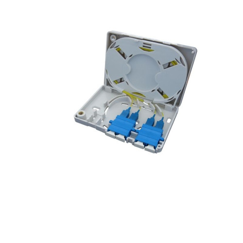 Optinė komutacinė sieninė dėžutė TH-002 (iki 4 skaidulų, abonentinė, 120x86x25mm)