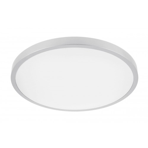ATOL LED lubinis šviestuvas (32W, 2560lm, 3000K, sidabrinis, apvalus) GTV LD-ATOL32W-WW-02