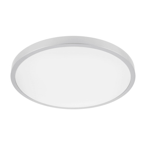 ATOL LED lubinis šviestuvas (32W, 2560lm, 3000K, sidabrinis, apvalus) GTV LD-ATOL32W-WW-02
