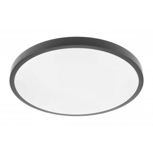 ATOL LED lubinis šviestuvas (32W, 2560lm, 4000K, juodas, apvalus) GTV LD-ATOL32W-NW-10