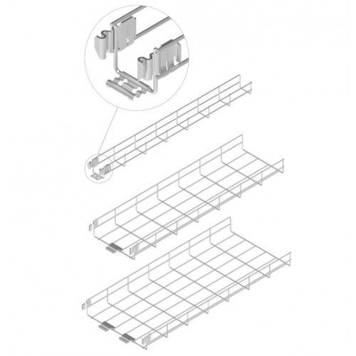 Vielinis kanalas su KLIK sistema BAKS KDSZ200H60/3 Vielinis kanalas su KLIK sistema BAKS KDSZ200H60/3