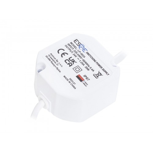 Impulsinis maitinimo šaltinis ESPE LP-3024 (30W, 1.25A/24V, hermetinis IP67, 50x47x25) Impulsinis maitinimo šaltinis ESPE LP-3024 (30W, 1.25A/24V, hermetinis IP67, 50x47x25)