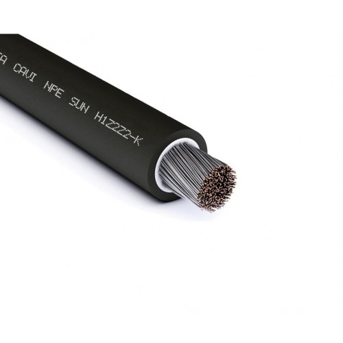 Kabelis SOLAR H1Z2Z2K 1x6 (juodas, Dca, 1 m) Kabelis SOLAR H1Z2Z2K 1x6 (juodas, Dca, 1 m)