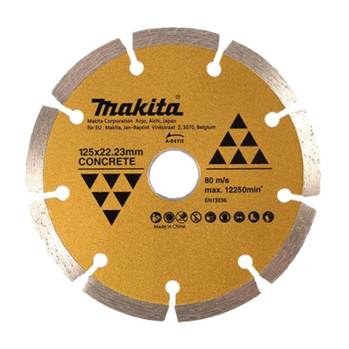 Deimantinis pjovimo diskas Makita A-84115 (125mm, betonui ir plytelėms) Deimantinis pjovimo diskas Makita A-84115 (125mm, betonui ir plytelėms)