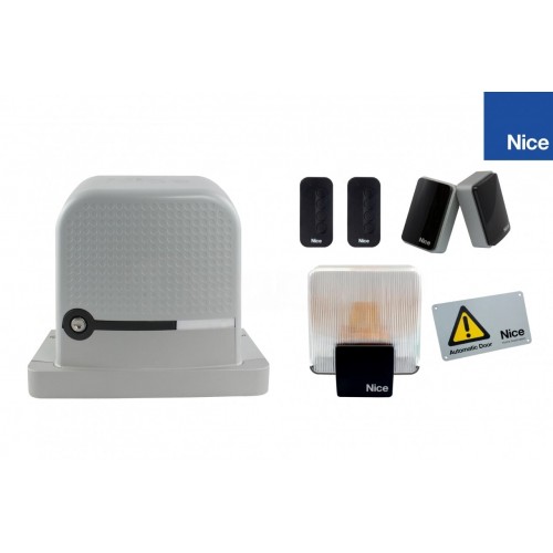 Automatikos komplektas slankiojantiems vartams NICE RBS400BDKCE Automatikos komplektas slankiojantiems vartams NICE RBS400BDKCE