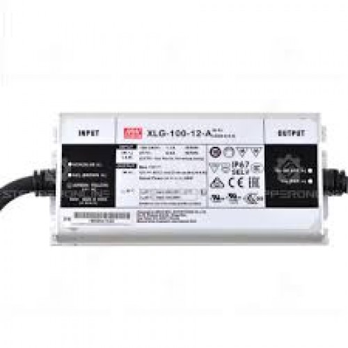Impulsinis maitinimo šaltinis LED 96W 12V 8A IP67, dimeriuojamas, Mean well XLG-100-12-A Impulsinis maitinimo šaltinis LED 96W 12V 8A IP67, dimeriuojamas, Mean well XLG-100-12-A