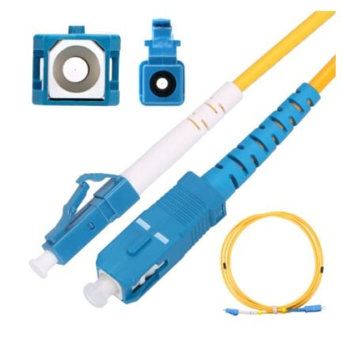 Optinis laidas LC/UPC–SC/UPC SM (5m, simplex, OS1/OS2, 9/125µm, LSZH)