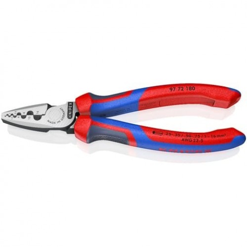Antgalių užspaudimo replės Knipex 97 72 180 (0,25–16mm²) Antgalių užspaudimo replės Knipex 97 72 180 (0,25–16mm²)