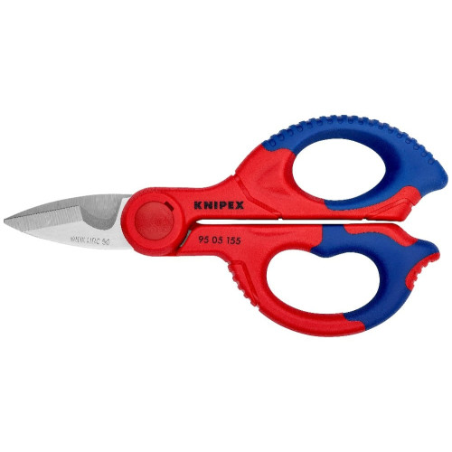 Kabelio kirpimo žirklės su plastikiniu dėklu KNIPEX 9505155SB (155mm) Kabelio kirpimo žirklės su plastikiniu dėklu KNIPEX 9505155SB (155mm)