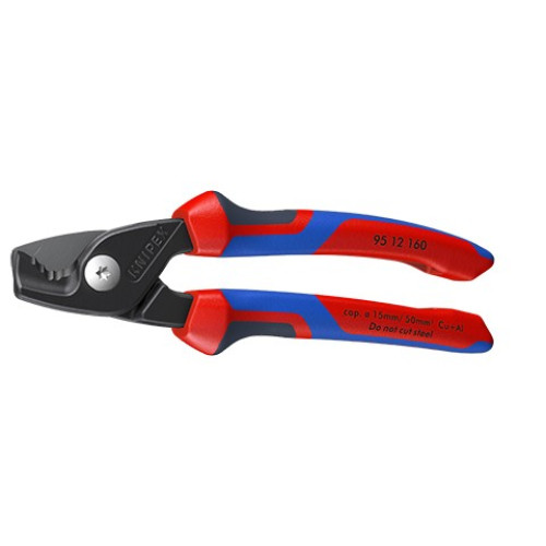 Kabelių kirpimo žirklės KNIPEX 9512160 (160mm, Ø15mm/50 mm2) Kabelių kirpimo žirklės KNIPEX 9512160 (160mm, Ø15mm/50 mm2)