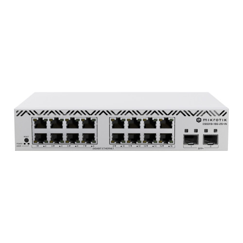 16 prievadų komutatorius MikroTik Cloud Smart Switch CSS318-16G-2S+IN