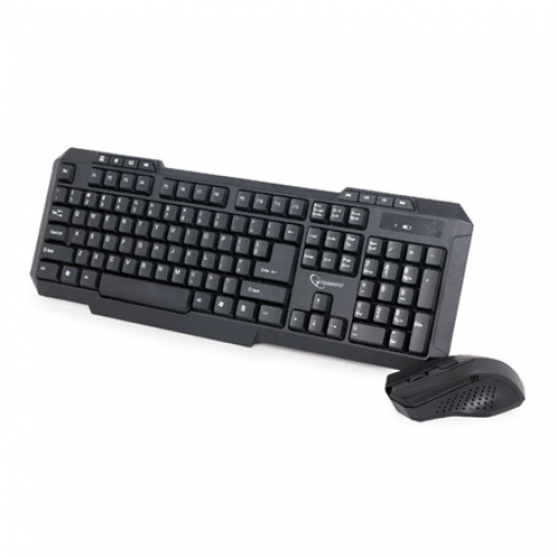 KBS-WM-02 Gembird | Desktop Set | KBS-WM-02 | Keyboard and Mouse Set | Wireless | Mouse included | US | Black | USB | US | 450 g | Numeric keypad | Wireless connection