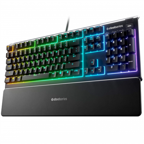 64803 SteelSeries Apex 3 Gaming Keyboard, NOR Layout, Wired, Black | SteelSeries | Apex 3 | Gaming keyboard | Wired | RGB LED light | NORD | Black