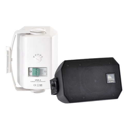 Viva 4WT White Shure | Wall Mount Plastic Loudspeakers | VIVA 4 | 20 W | White/Black | 89 dB
