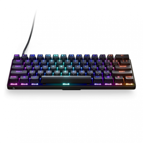 64837 SteelSeries | Gaming Keyboard | Apex 9 Mini | Black | Gaming keyboard | Wired | RGB LED light | US | OptiPoint Optical