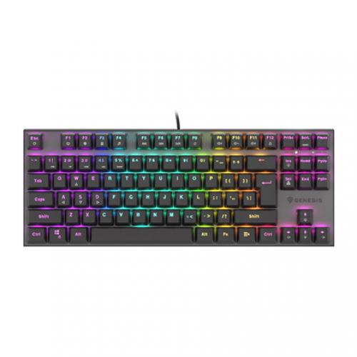 NKG-1882 Genesis | THOR 303 TKL | Black | Mechanical Gaming Keyboard | Wired | RGB LED light | US | USB Type-A | 865 g | Replaceable 