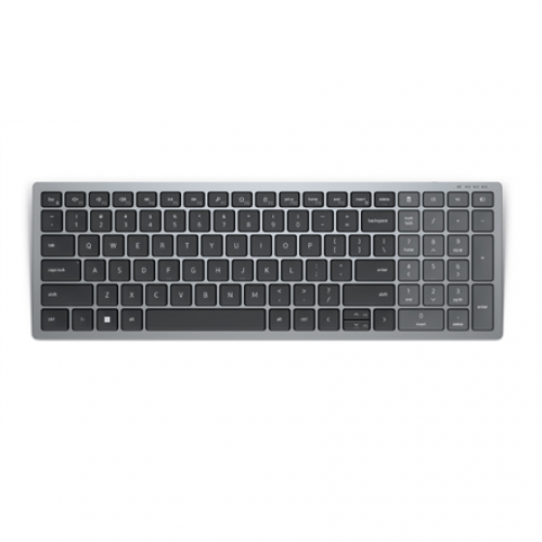 580-AKOZ Dell | Keyboard | KB740 | Keyboard | Wireless | Russian | Titan Gray | 2.4 GHz, Bluetooth 5.0 | 506 g