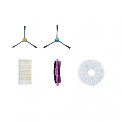 12175000A43962 Midea Spare Parts Kit for V12: 6x Side brushes, 2x Roller brushes, 3x HEPA Filters, 4x Mops, 3x Dust Bags