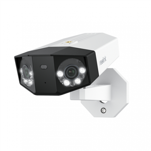 PCDUOB8K01 Reolink | Dual-Lens PoE Security Camera with 180° Panoramic View | Duo Series P750 | Bullet | 16 MP | 2.8mm/F1.6 | Power over Ethernet (PoE) | IP67 | H.265 | Micro SD, Max. 256 GB | White