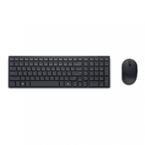 580-BBVV Dell | Silent Keyboard and Mouse | KM555 | Keyboard and Mouse Set | Wireless | US International (QWERTY) | Black | 2.4 GHz, Bluetooth 5.1 | Wireless connection