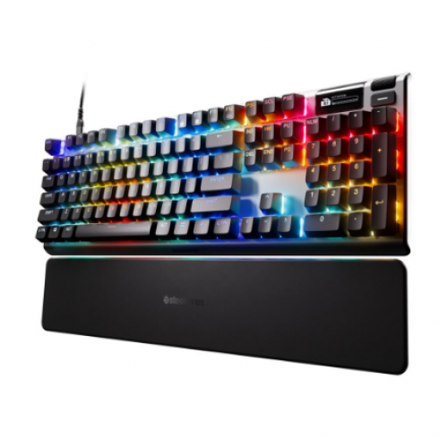 64660 SteelSeries | Gaming Keyboard | Apex Pro Gen 3 | Wired | US Layout | Black | USB-C | OmniPoint 3.0 Adjustable HyperMagnetic Switches