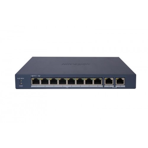 10 prievadų, 8 PoE komutatorius Hikvision DS-3E1510P-EI/M(B) 10 prievadų, 8 PoE komutatorius Hikvision DS-3E1510P-EI/M(B)