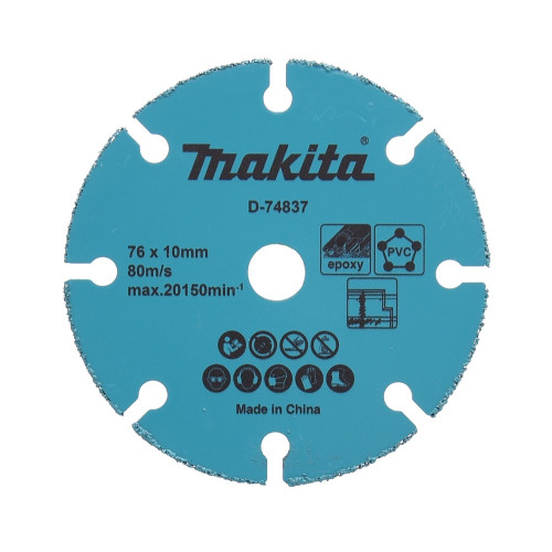 Kietmetalio pjovimo diskas 76mm Makita D-74837