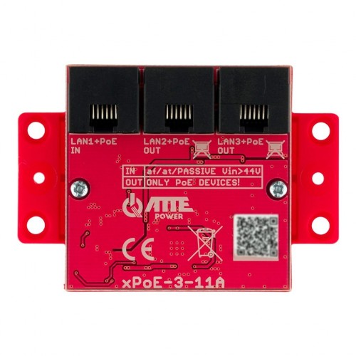 3 prievadų komutatorius ATTE XPOE-3-11A