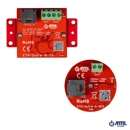 Konverterių komplektas ATTE ETH-2WIRE-A-SET2 Konverterių komplektas ATTE ETH-2WIRE-A-SET2
