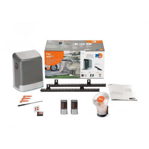 Slenkamų vartų automatikos komplektas NICE FILO600R10 (iki 600 kg)