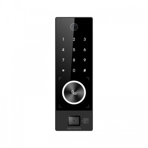 Praėjimo kontrolės terminalas ir telefonspynė Hikvision DS-K1T510MBWX-QRE1 Praėjimo kontrolės terminalas ir telefonspynė Hikvision DS-K1T510MBWX-QRE1